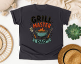 Grill Master Dad Brown graphic tee in Graphite