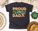 Proud Army Dad graphic tee in Graphite