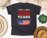 250 Years American Freedom graphic tee in Graphite