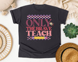 Only The Brave Teach graphic tee in Graphite