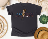America Grey 2 graphic tee in Graphite