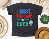 Best Teacher Ever Watch graphic tee in Graphite