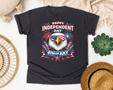 Happy Independence Day 4th Of July graphic tee in Graphite