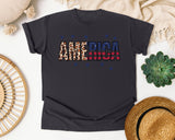 America Grey 3 graphic tee in Graphite