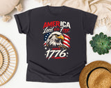 America Land Of The Free Since 1776 graphic tee in Graphite