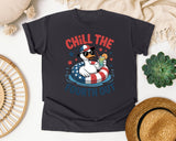 Chill The Fourth Out Grey graphic tee in Graphite