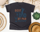 Best Dad By Par Grey graphic tee in Graphite