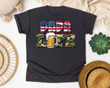 Papa Life Brown graphic tee in Graphite