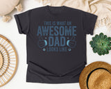 This Is What An Awesome Dad Looks Like Grey graphic tee in Graphite
