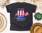 Oh My Stars Grey graphic tee in Graphite