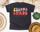 Second Grade Squad graphic tee in Graphite