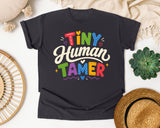 Tiny Human Tamer graphic tee in Graphite