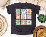 Teacher Icon Squares graphic tee in Graphite