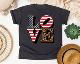 Love graphic tee in Graphite