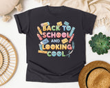 Back To School And Looking Cool graphic tee in Graphite