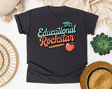 Educational Rockstar Grey graphic tee in Graphite