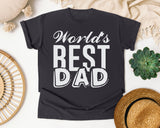 World's Best Dad White graphic tee in Graphite