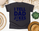 I Tell Dad Jokes graphic tee in Graphite