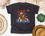 Let's Blow Some Merica Up graphic tee in Graphite