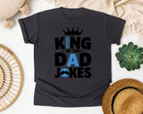 King Of The Dad Jokes graphic tee in Graphite