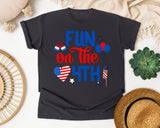 Fun On The 4th graphic tee in Graphite