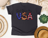 God Bless The USA Grey graphic tee in Graphite