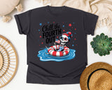 Chill The Fourth Out Grey 3 graphic tee in Graphite