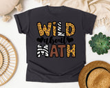 Wild About Math graphic tee in Graphite