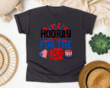 Hooray For The USA graphic tee in Graphite