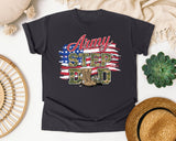 Army Step Dad graphic tee in Graphite