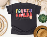Fourth Grade Squad graphic tee in Graphite
