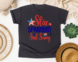 Star Spangled And Sassy graphic tee in Graphite