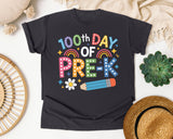 100th Day Of Pre-K graphic tee in Graphite