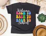 Welcome Back To School Stacked graphic tee in Graphite