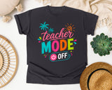 Teacher Mode Off graphic tee in Graphite