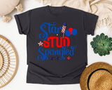 Star Stud Spangled graphic tee in Graphite