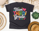 Team Third Grade graphic tee in Graphite