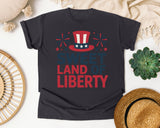 Sweet Land Of Liberty Red 3 graphic tee in Graphite