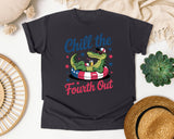 Chill The Fourth Out Grey 2 graphic tee in Graphite