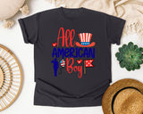 All American Boy graphic tee in Graphite