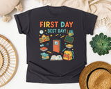 First Day Best Day graphic tee in Graphite