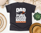 Dad Fuel Legend Mode White graphic tee in Graphite