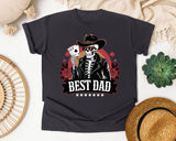 Best Dad Black graphic tee in Graphite