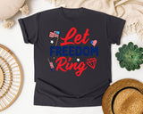 Let Freedom Ring graphic tee in Graphite