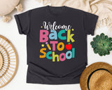 Welcome Back To School Apple graphic tee in Graphite