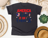 America Love It Or Leave It graphic tee in Graphite