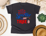 Sparkler Tribe graphic tee in Graphite