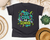 Too Cool For School Graffiti graphic tee in Graphite