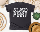 Dad Bod On Point White 2 graphic tee in Graphite