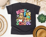 Ready Fur School Puppies graphic tee in Graphite